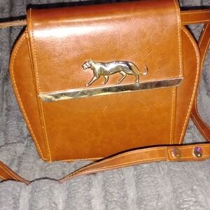 Brown Leather Crossbody Bag
